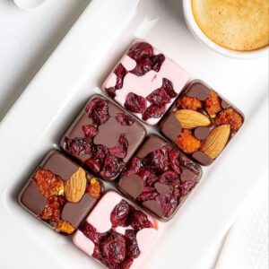 fruit nd nut chocolate bites